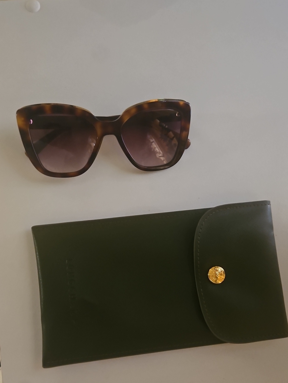 Longchamp Tortoiseshell Sunglasses with Brown Lenses